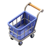 majestic celebrated Isometric shopping cart with sharp edges and single-weight stroke with Scalable Design. png