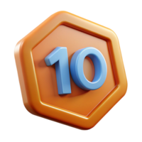 radiant standout Octagonal badge with the number . Scalable, single-weight stroke, clean lines with Scalable Design. png