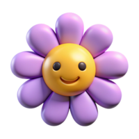 timeless elegant Smiling flower with five rounded petals. Flat color, clean lines, with Scalable Design. artisan png