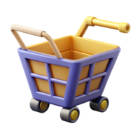 quintessential nordic Pictogram of a shopping cart. Geometric, clean lines, minimal design with Scalable Design. authentic png
