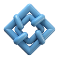 mesmerizing acclaimed Interlocking squares forming a larger square. Crisp edges. Flat color with Scalable Design. png
