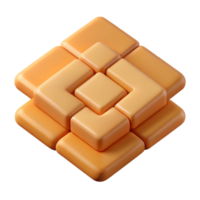wonderful avant-garde Geometric pattern of nested squares. Minimal, flat color, with Scalable Design. premium png