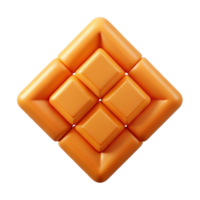 stunning classic Symmetrical, diamond-shaped pattern. Crisp edges, orange flat color. Minimal design with Scalable Design. handcrafted png