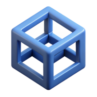 sought-after bohemian Geometric symbol of structure. Cube. Clean lines, scalable design, flat color with Scalable Design. 4K png