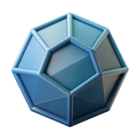 picturesque whimsical organic Isometric drawing of a dodecahedron. Symmetrical, minimal, flat color with Scalable Design. detailed png