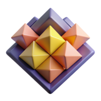sumptuous playful futuristic Abstract geometric composition with squares and triangles. Flat color, with Scalable Design. refined png