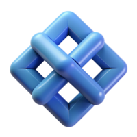 iconic nordic Interlocking squares, crisp edges, flat color, minimal design with Scalable Design. 8K png