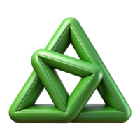 magnificent joyful victorian Interlocking triangles, symmetrical, single-weight stroke, green with Scalable Design. exclusive png