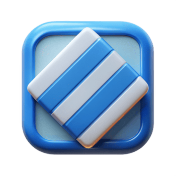 majestoso inspirado quadrado crachá com listras, fresco arestas, mínimo, plano cor, com escalável Projeto. png