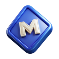 impressive harmonious victorian Triangular badge with a stylized letter M . Crisp edges, scalable, single-weight stroke with Scalable Design. premium png