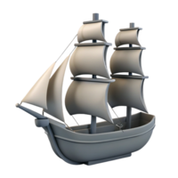 harmonious beautiful Minimal silhouette of a sailing ship. Single-weight stroke, with Scalable Design. genuine png