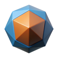 iconic avant-garde Minimal geometric dodecahedron, crisp edges, flat color with Scalable Design. masterfully captured png