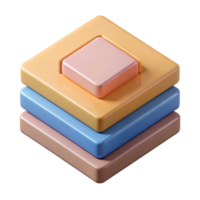picturesque inspired Minimal geometric composition of overlapping squares. Clean lines, flat color with Scalable Design. png