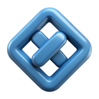 elegant abstract Interlocked, square S shape. Single-weight stroke, symmetrical with Scalable Design. exclusive png