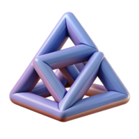 wonderful unforgettable Triangular tree with a single circular apple. Minimal design, crisp edges, flat color with Scalable Design. png