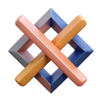 mesmerizing exceptional Abstract composition of two intersecting lines. Minimal, flat color, crisp edges with Scalable Design. png