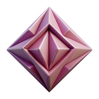 joyful dazzling Symmetrical arrangement of triangles forming a diamond shape. Clean lines, flat color, with Scalable Design. flawless png