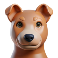 picturesque distinctive Minimal portrait of a dog with clean lines. Single-weight stroke, flat color with Scalable Design. png
