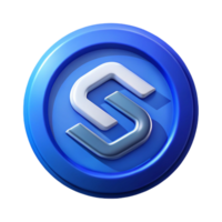 stunning abstract Circular logo with a stylized S inside. Crisp edges, flat color, with Scalable Design. flawless png