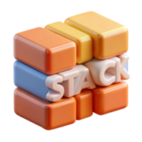 calm serene Stacked STACK with rectangular blocks. Crisp edges, minimal style with Scalable Design. refined png