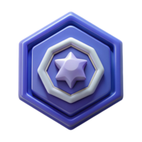 majestic futuristic Pentagonal badge with concentric pentagons. Symmetrical, flat color, crisp edges with Scalable Design. 8K png