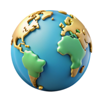 striking timeless World map with highlighted continents. Crisp edges, minimal design, flat color with Scalable Design. png