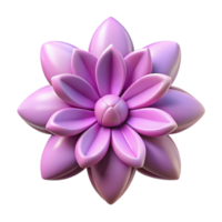 iconic mid-century Symmetrical flower with clean lines. Flat color, sharp edges. with Scalable Design. ultra HD png