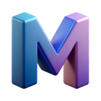 beautiful avant-garde Stylized letter M with sharp edges and geometric shapes. Flat color, minimal, with Scalable Design. sharp png