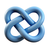 spectacular modern Geometric symbol of infinity. Interlocking loops. Clean lines, minimal design with Scalable Design. gallery standard png