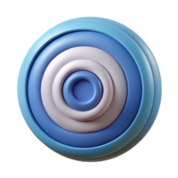 energetic vibrant Geometric pattern of concentric circles. Crisp edges, solid colors. Minimal design with Scalable Design. professional png