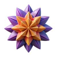 stunning whimsical victorian Abstract flower formed by sharp triangles. Flat color, minimal design with Scalable Design. original png