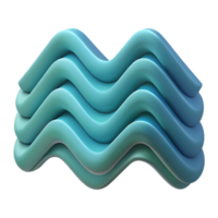 reflective hypnotic Scalable geometric wave pattern. Flat color, crisp edges, clean lines with Scalable Design. crisp png