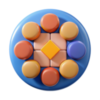 playful fascinating Geometric arrangement of circles and squares. Crisp edges, solid colors with Scalable Design. gallery standard png