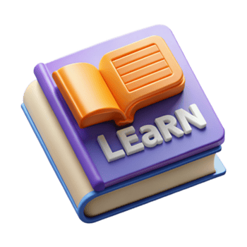 tranquillo bellissimo minimo, scalabile imparare nel un' libro icona. croccante bordi con scalabile design. 4k png