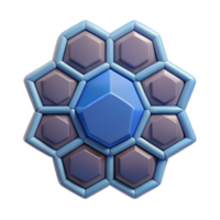 magnificent nostalgic coastal Geometric pattern of hexagons. Symmetrical, flat color, crisp edges with Scalable Design. top-tier png