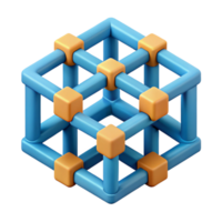 notable nordic Geometric isometric pattern of interconnected cubes. Minimal design, flat color with Scalable Design. 4K png