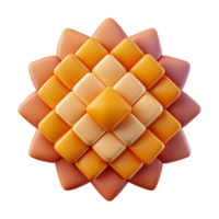 vibrant unparalleled Abstract pattern of radiating squares. Flat color, crisp edges with Scalable Design. png