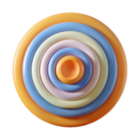 splendid bold art deco Abstract pattern of concentric circles. Flat color, single-weight stroke with Scalable Design. authentic png