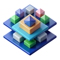 stunning art deco Abstract composition of squares and triangles. Clean lines. Scalable design. Flat color with Scalable Design. premium png