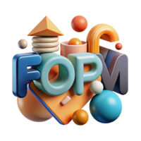 breathtaking creative Abstract FORM with geometric shapes. Flat color, clean lines with Scalable Design. gallery standard png