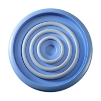 beautiful nostalgic vintage Concentric CIRCLE with radiating rings. Crisp edges, minimal style with Scalable Design. detailed png
