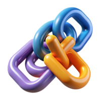 captivating urban Interlocked LINK with chain-like letters. Single-weight stroke, with Scalable Design. masterfully captured png