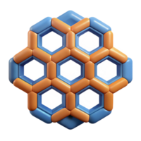 joyful extraordinary Geometric pattern of connected hexagons. Crisp edges, flat color, single-weight stroke with Scalable Design. flawless png