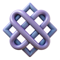 memorable elegant Geometric pattern of interlocking squares. Symmetrical, flat color, crisp edges with Scalable Design. handcrafted png