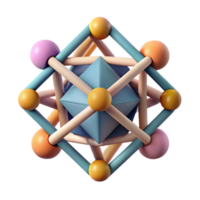 mysterious gorgeous Abstract geometric composition with intersecting lines. Scalable, flat color with Scalable Design. premium png