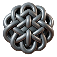 timeless impressionist Interlocking geometric pattern, black and white. Symmetrical, with Scalable Design. fine detail png