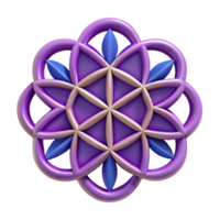 rare tropical A geometric flower of life symbol. Flat color, single-weight stroke with Scalable Design. sharp png