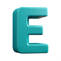 playful impressive Crisp edges, flat cyan letter E . Clean lines, minimal design with Scalable Design. professional png