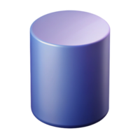 stunning coastal Geometric silhouette of a cylinder. Crisp edges, single-weight stroke, flat color with Scalable Design. expertly shot png