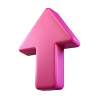 elegant exemplary Minimal, flat magenta UP arrow. Sharp edges, with Scalable Design. png